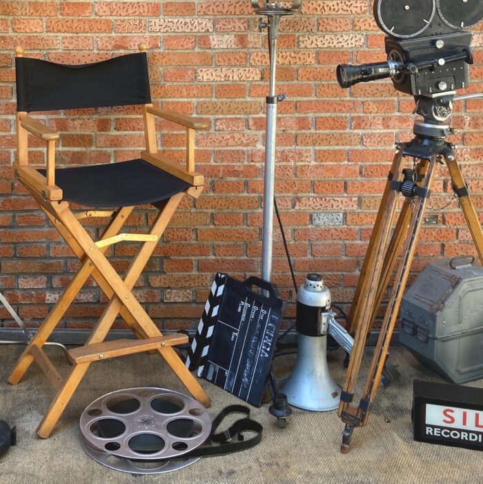 Butacas de cine vintage para entrevistas, junkets