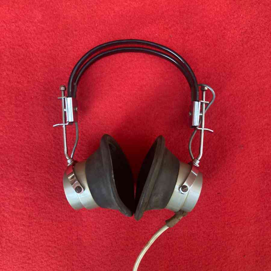 Auriculares cascos estudio sonido  1940s - Imagen 3