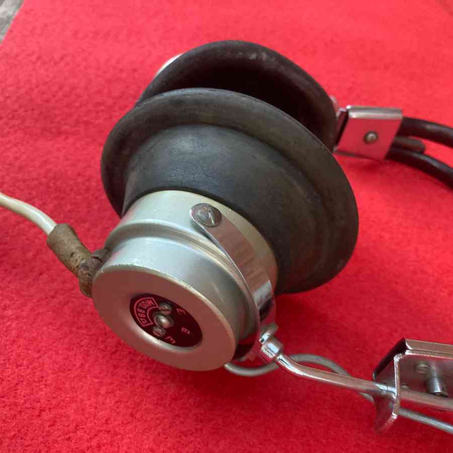 Auriculares cascos estudio sonido  1940s - Imagen 7